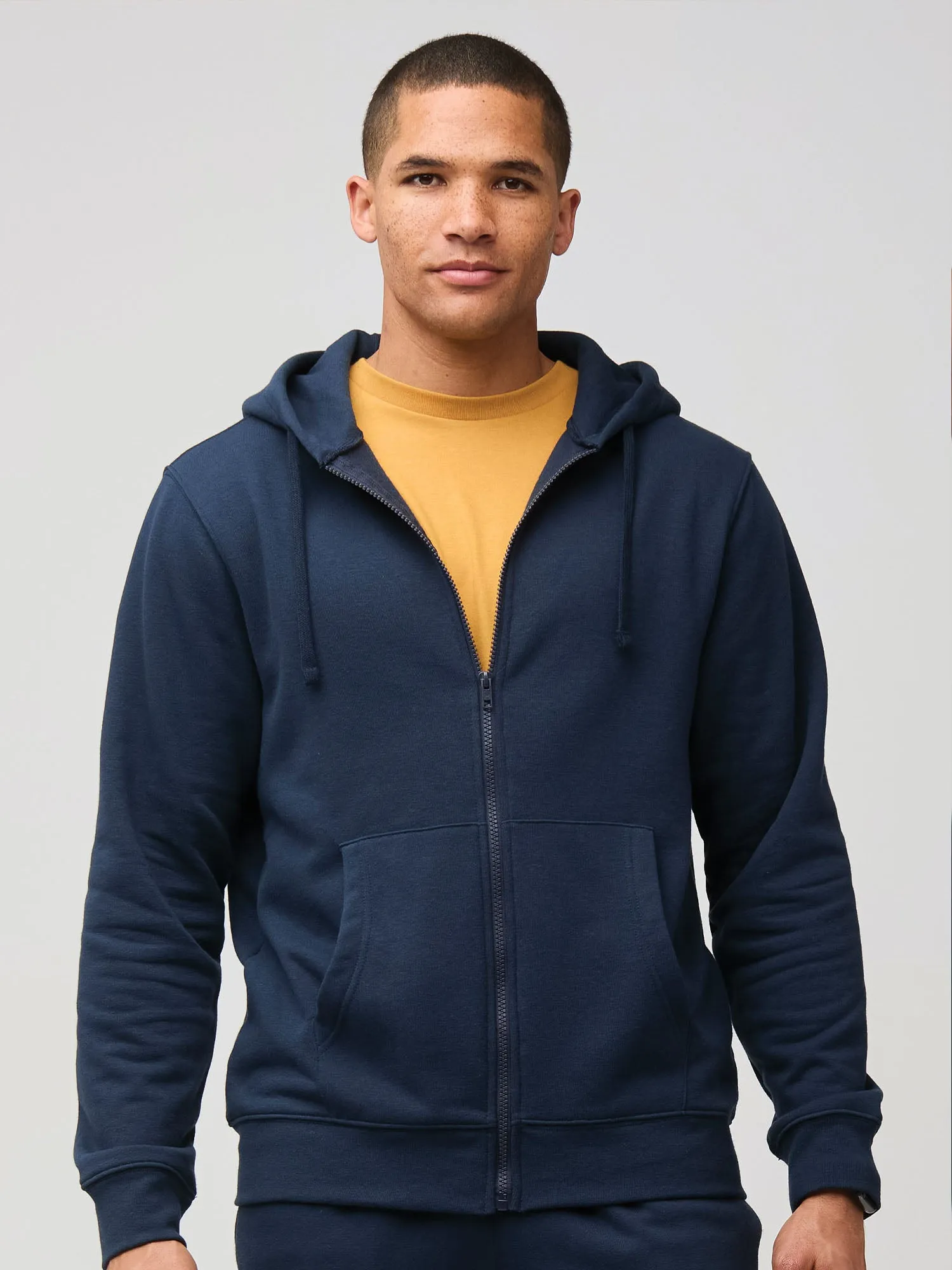 Zip-Up Hoodie Black   Dark Navy 2-Pack